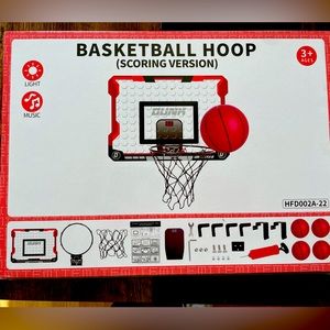 Indoor basketball hoop